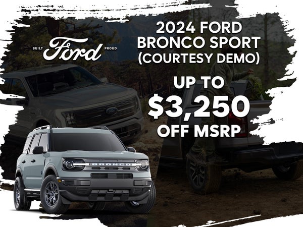 2024 Ford Bronco Sport Courtesy Vehicle